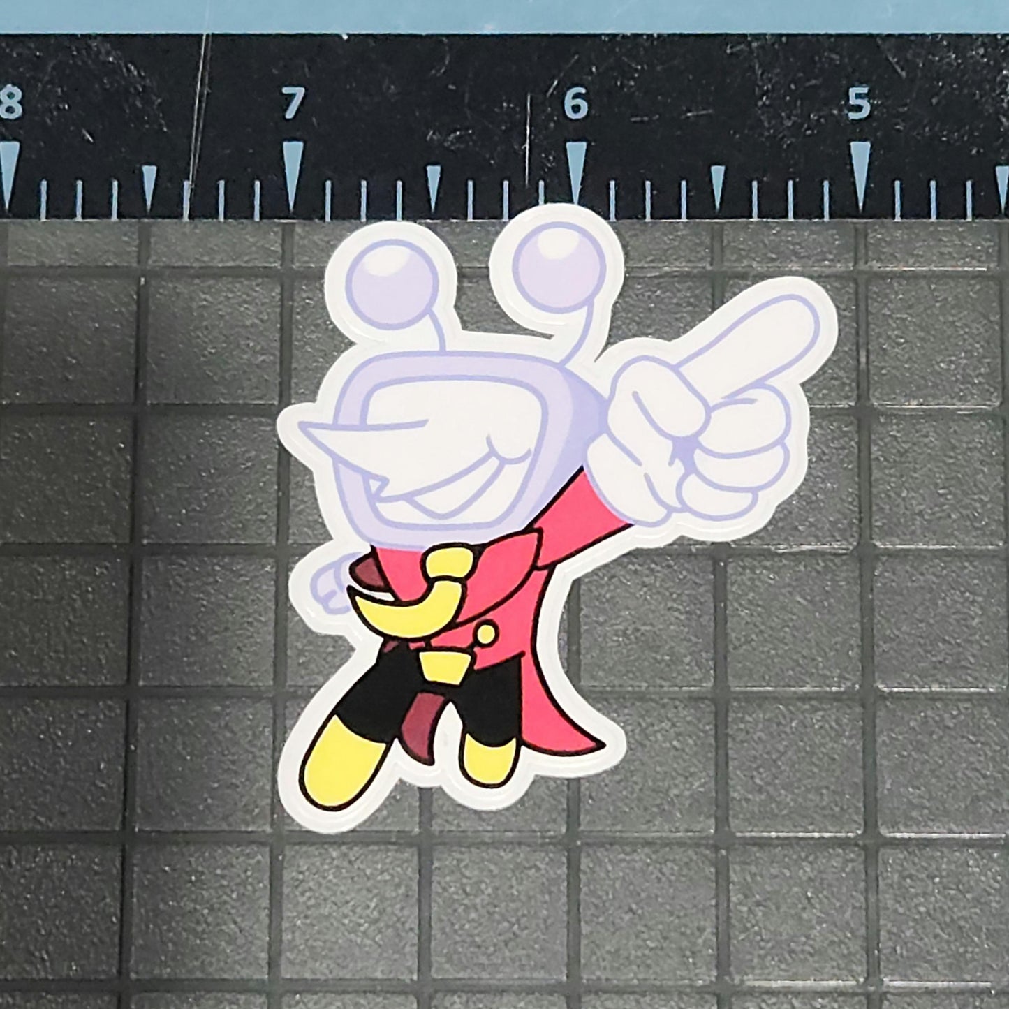 Deltarune, Chibi Tenna Glossy Sticker 2 x 2 inch