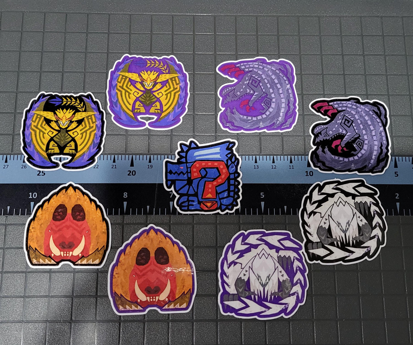TU3 Update! Monster Hunter, Wilds Large Monster Glossy Vinyl Stickers