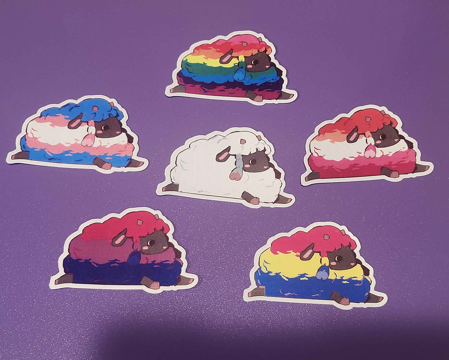 Pokemon, Wooloo Pride Glossy Sticker
