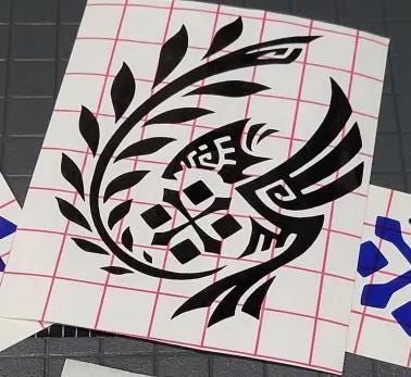 Monster Hunter, Wilds Research Commission Emblem Decal, you choose color