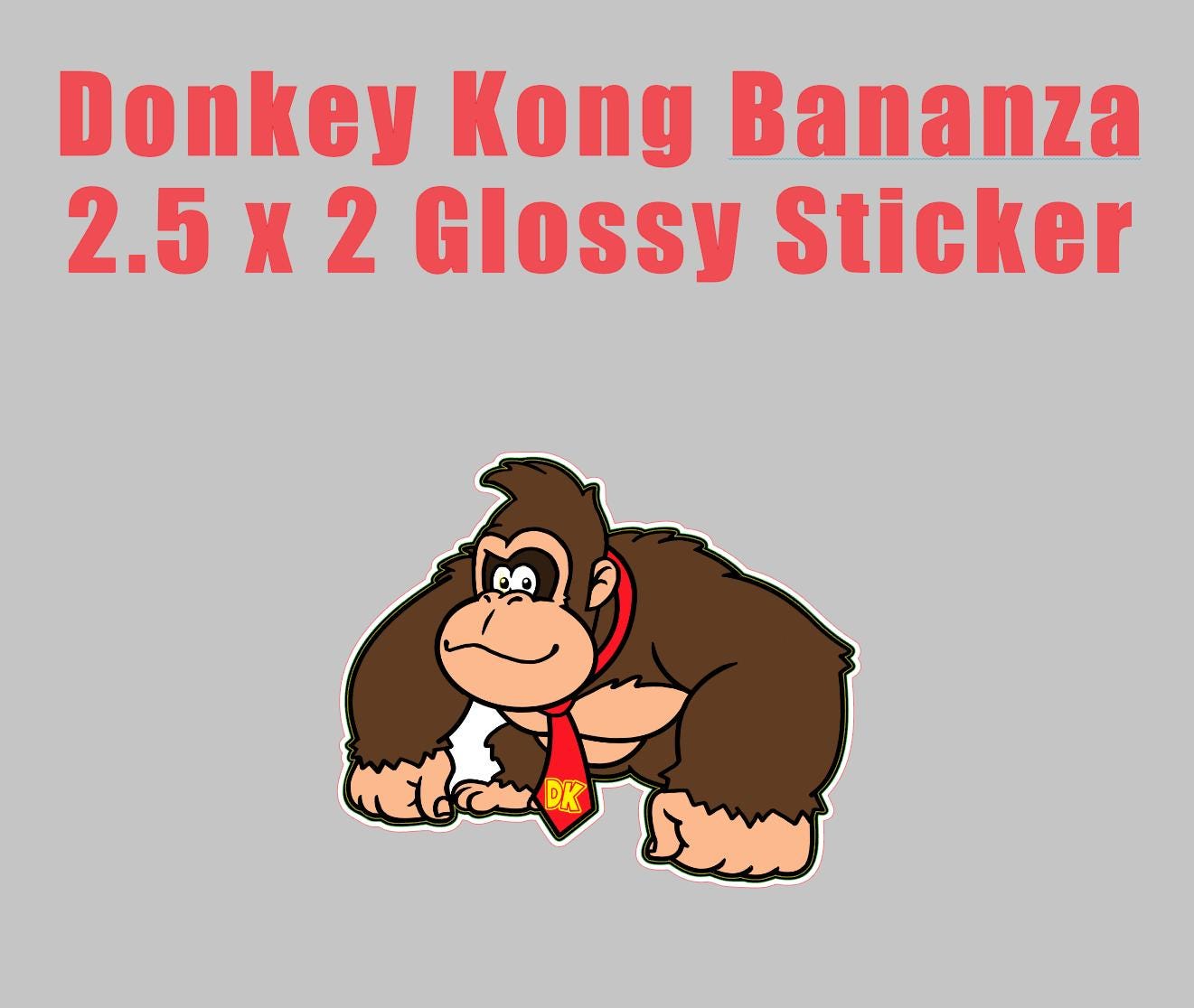 Donkey Kong, Bananza Style Glossy Sticker