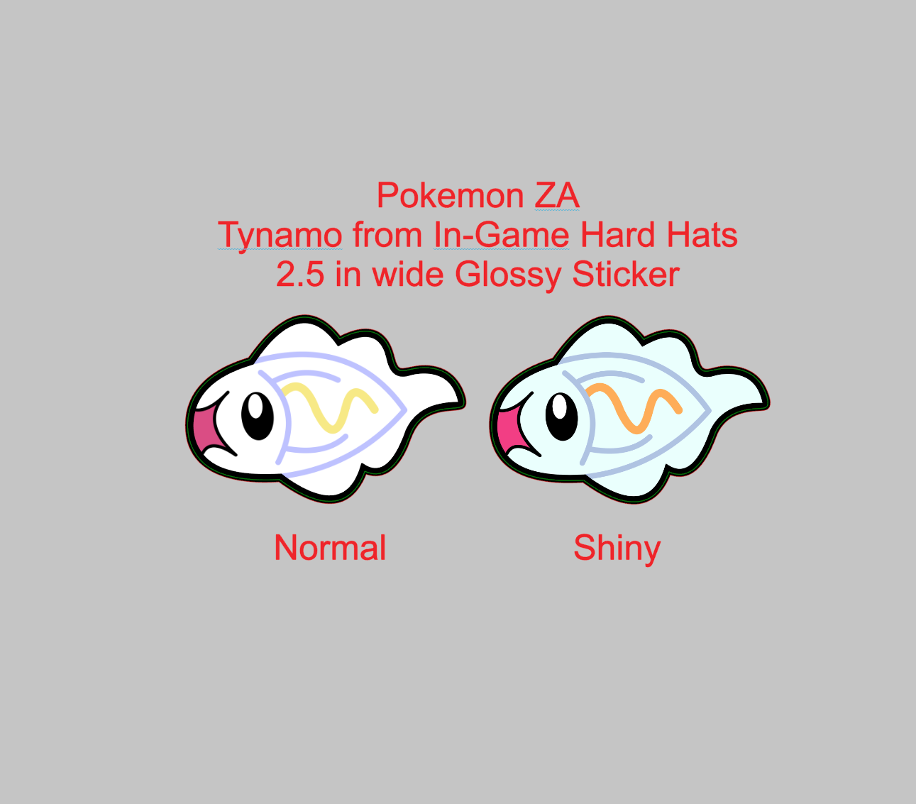 Pokemon ZA Tynamo from Canari's DYN4MO club Sticker