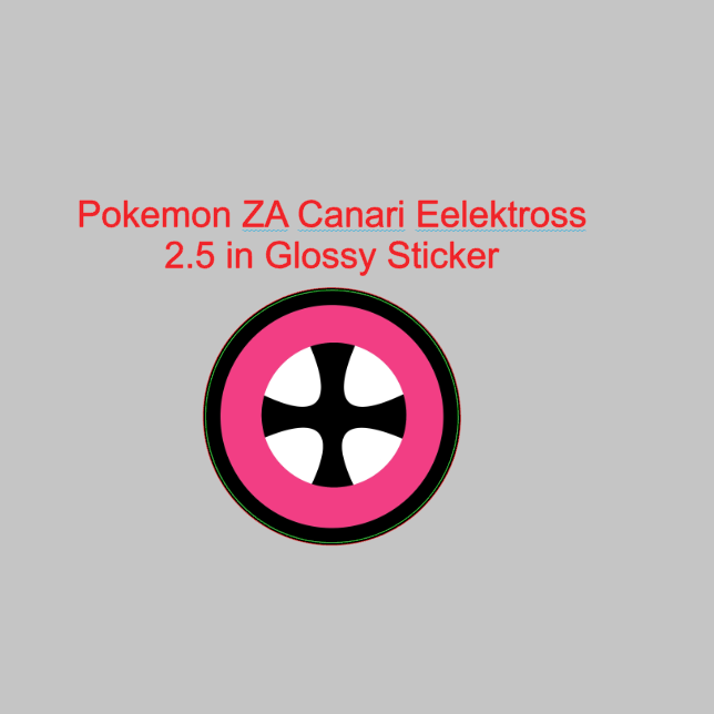 Pokemon ZA Canari Eelektross Sticker