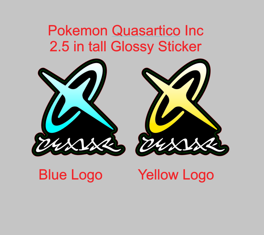 Pokemon ZA Quasartico Inc Logo Sticker