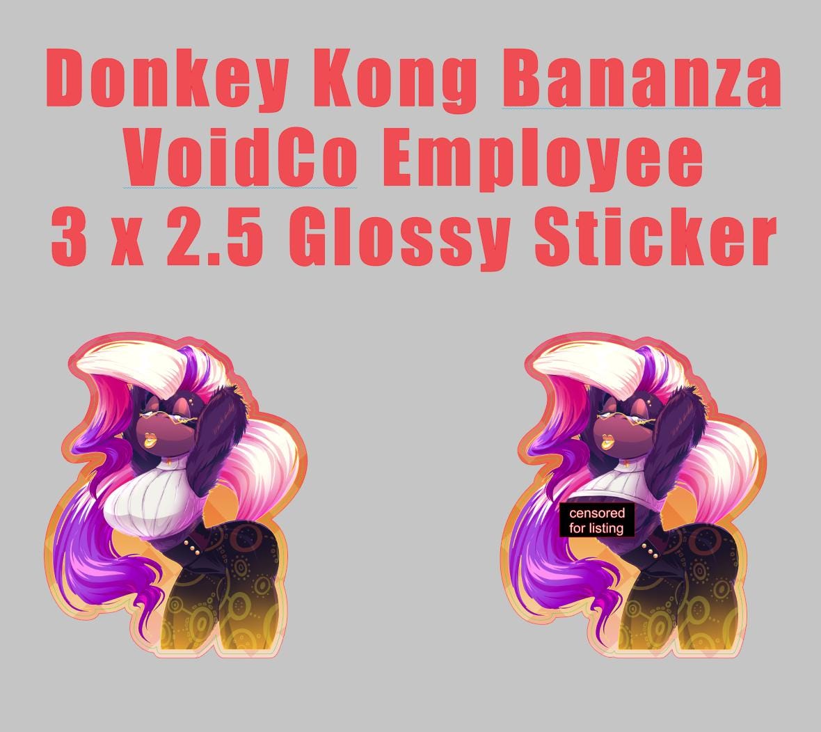 Donkey Kong, Poppy Kong VoidCo Glossy Sticker
