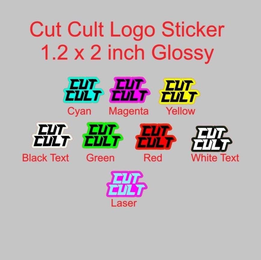 Cut Cult Logo Support Glossy Sticker