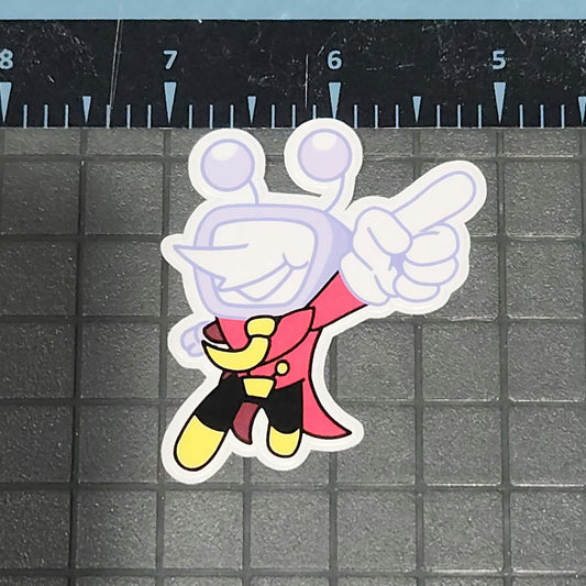Deltarune, Chibi Tenna Glossy Sticker 2 x 2 inch
