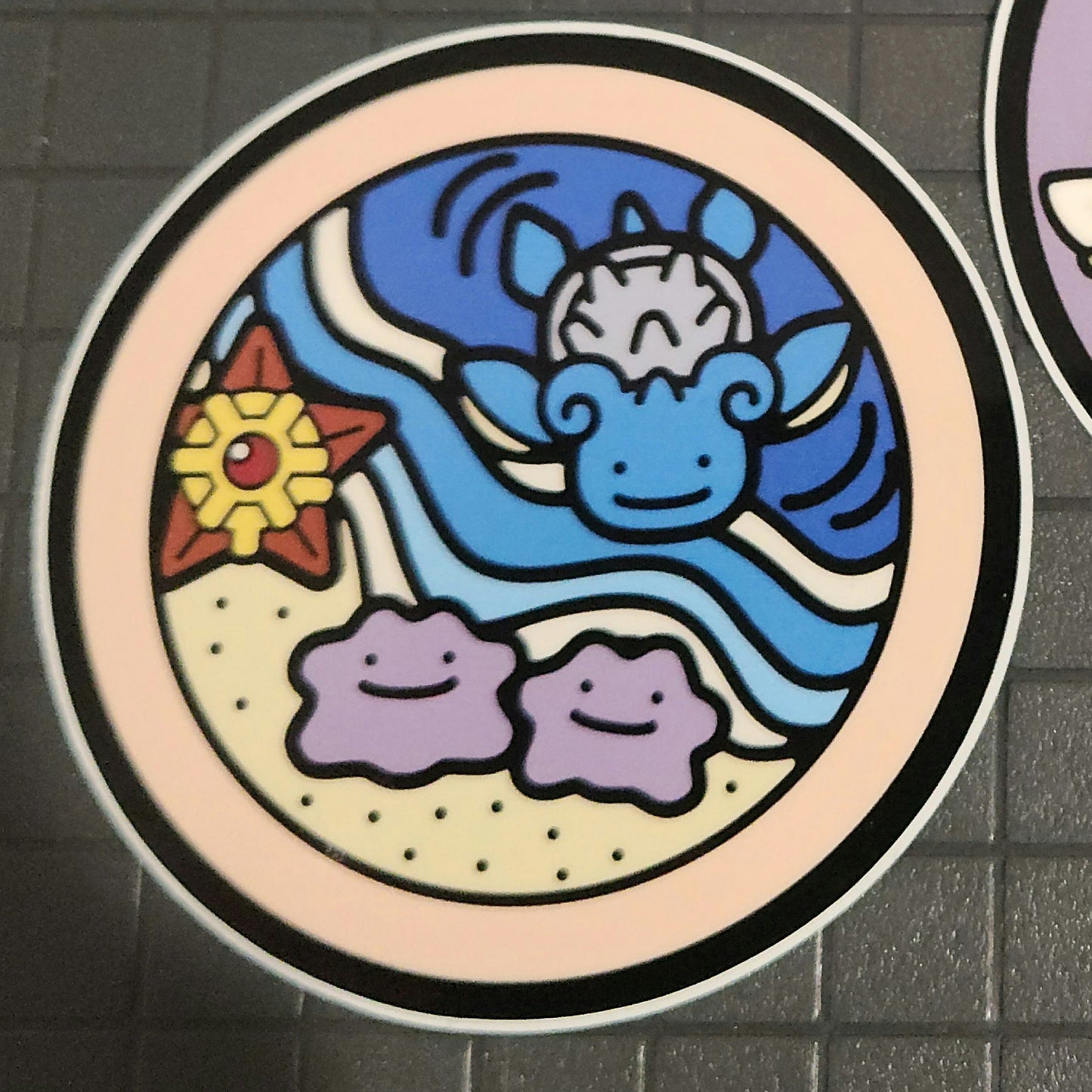 Pokemon Ditto Lapras Dittos and Staryu Sticker