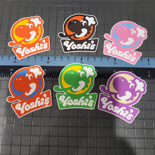 Yoshi's Diner Mario Kart World Glossy Vinyl Sticker