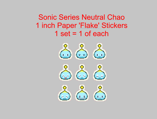 Sonic Series, Pixel Neutral Chao Paper Sticker Flakes