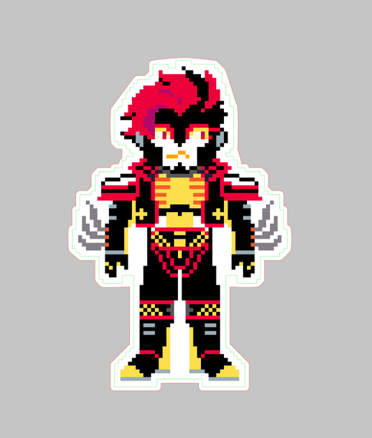 Steel Manifest, Rail Jack Pixel Glossy Sticker