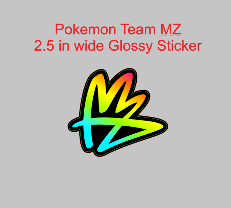 Pokemon ZA Team MZ Logo Sticker