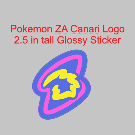 Pokemon ZA Canari Logo Sticker