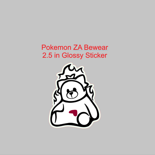 Pokemon ZA Bewear Sticker