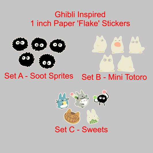 Ghibli Inspired Paper Sticker Flakes