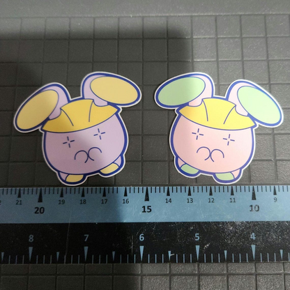 Pokemon ZA Construction Zone Hard Hat Whismur Sticker