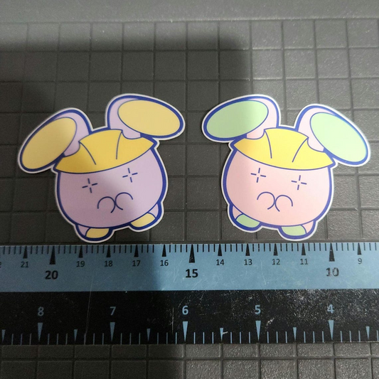 Pokemon ZA Construction Zone Hard Hat Whismur Sticker