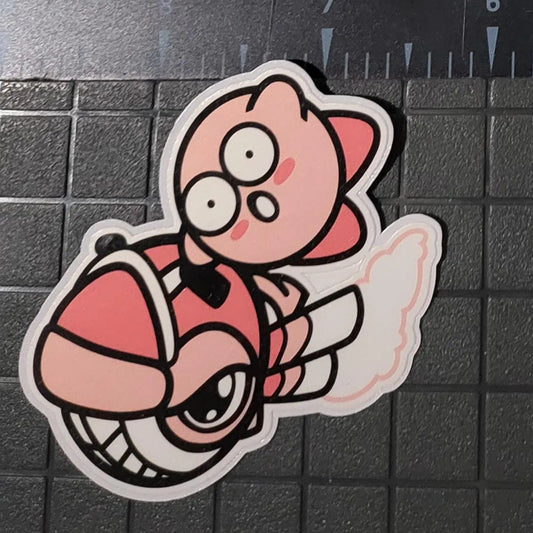 Kirby Air Riders, Wheelie Glossy Sticker